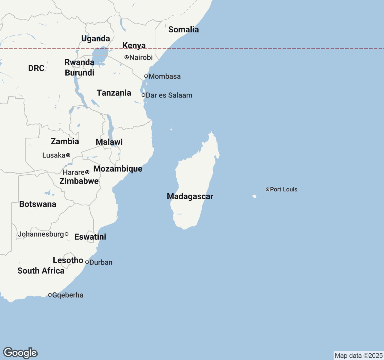Map of Madagascar